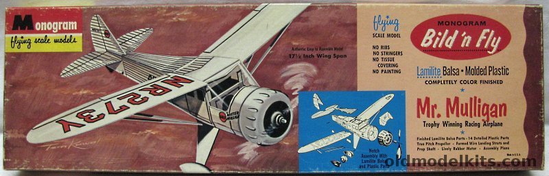 Monogram 1/21 Howard DGA-6 Mr Mulligan Bild'n Fly - 17.5 inch Wingspan Flying Model, F1-149 plastic model kit